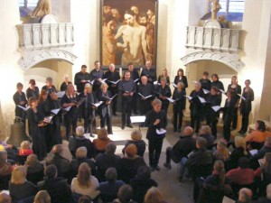 Der Chor in der Schlosskappelle beim Adventskonzert